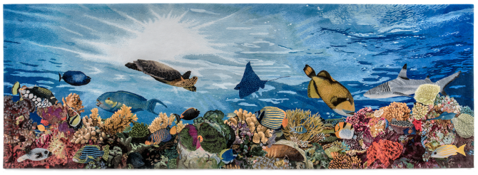 110 x 320 cm Aquarium by Michaela Schleypen